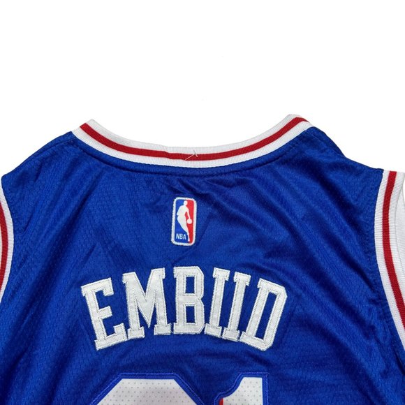 Nike Philadelphia 76ers Joel Embiid Dri-FIT Swingman Jersey Mens Large NBA - Picture 7 of 9